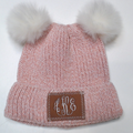BLOOPER KIDS: Monogrammed Kids Pom Pom Beanie