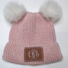 BLOOPER KIDS: Monogrammed Kids Pom Pom Beanie