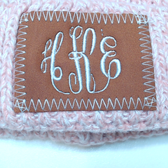 BLOOPER KIDS: Monogrammed Kids Pom Pom Beanie