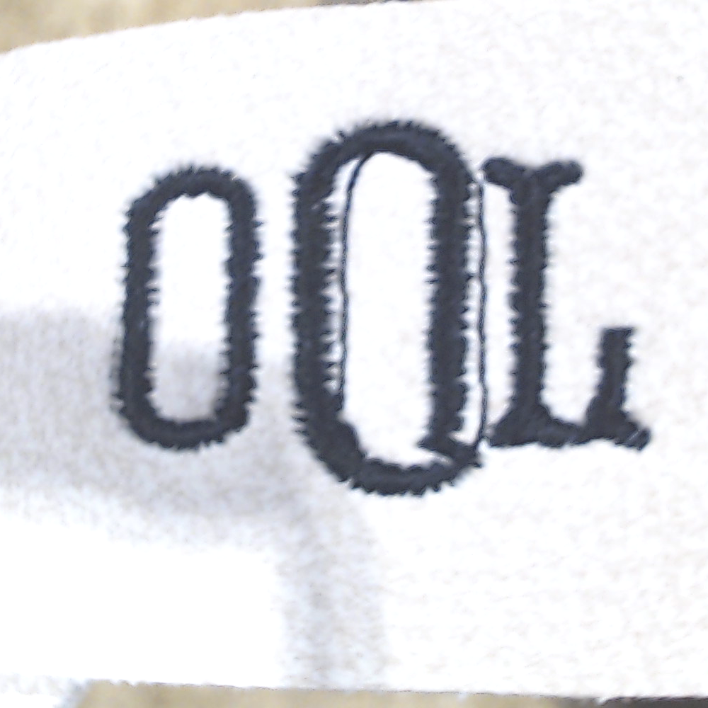 BLOOPER SHOES: Monogrammed Double Strap Sandals