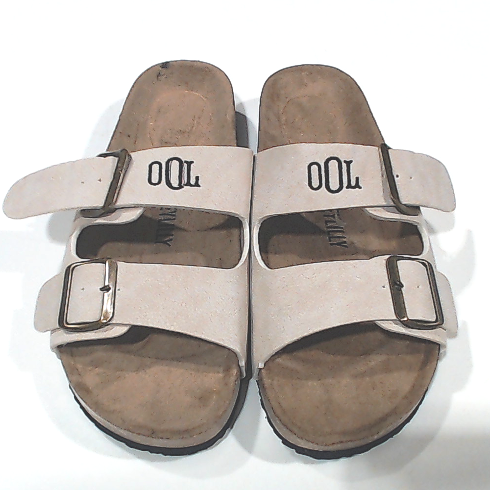 BLOOPER SHOES: Monogrammed Double Strap Sandals