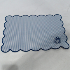 BLOOPER ACCESSORY: Monogrammed Scalloped Placemat