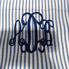 BLOOPER ACCESSORY: Monogrammed Scalloped Placemat