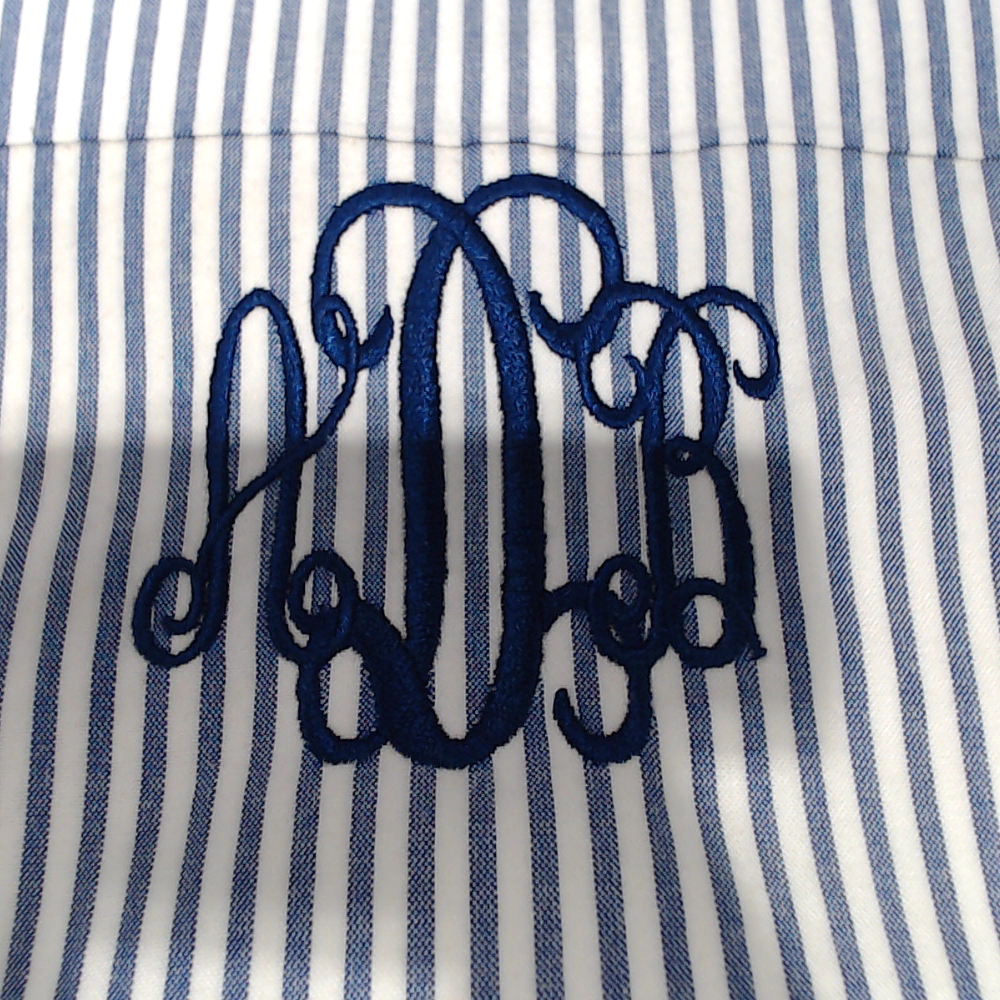 BLOOPER ACCESSORY: Monogrammed Scalloped Placemat