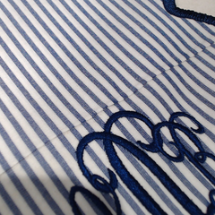 BLOOPER ACCESSORY: Monogrammed Scalloped Placemat