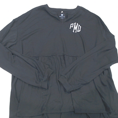 BLOOPER CLOTHING: Monogrammed Peplum Top