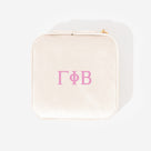 Gamma Phi Beta Velvet Travel Jewelry Case | Ivory