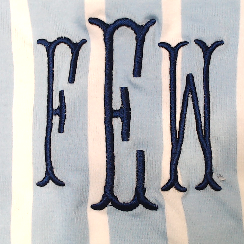 BLOOPER CLOTHING: Monogrammed Ruffle Top