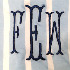 BLOOPER CLOTHING: Monogrammed Ruffle Top