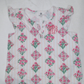 BLOOPER CLOTHING: Monogrammed Ruffle Pajama Top