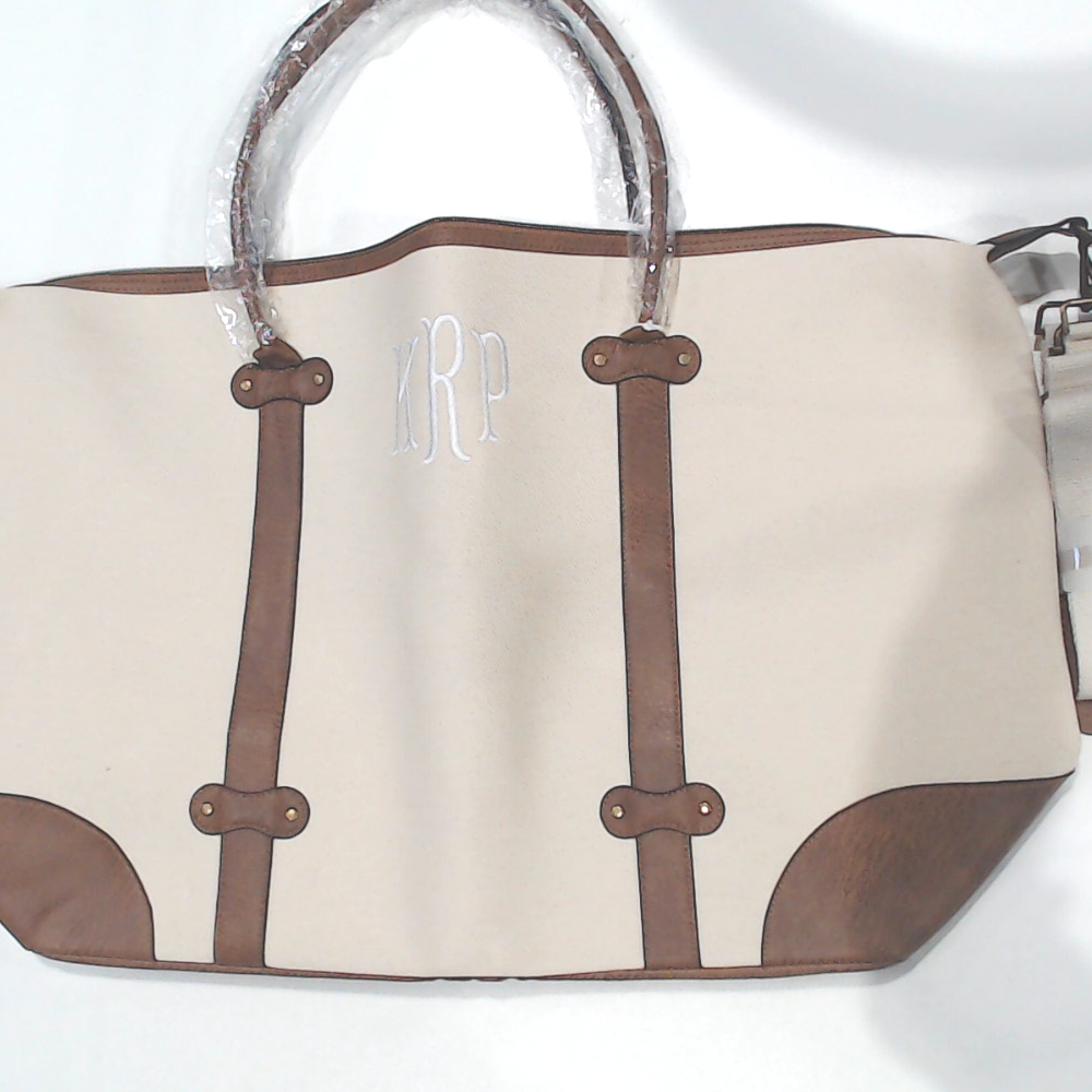 BLOOPER BAG: Monogrammed Vintage Weekender