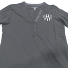 BLOOPER CLOTHING: Monogrammed Henley
