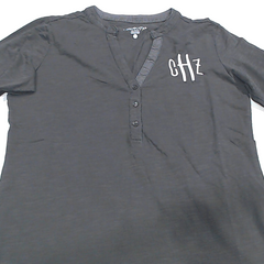 BLOOPER CLOTHING: Monogrammed Henley