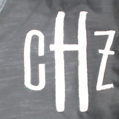BLOOPER CLOTHING: Monogrammed Henley