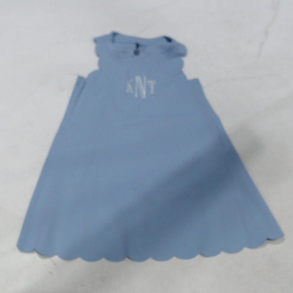 BLOOPER KIDS: Monogrammed Girls Scallop Dress