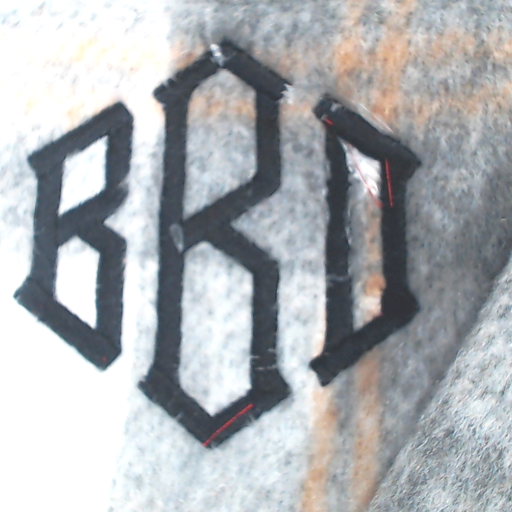 BLOOPER CLOTHING: Monogrammed Fuzzy Shacket
