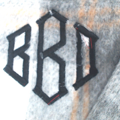BLOOPER CLOTHING: Monogrammed Fuzzy Shacket