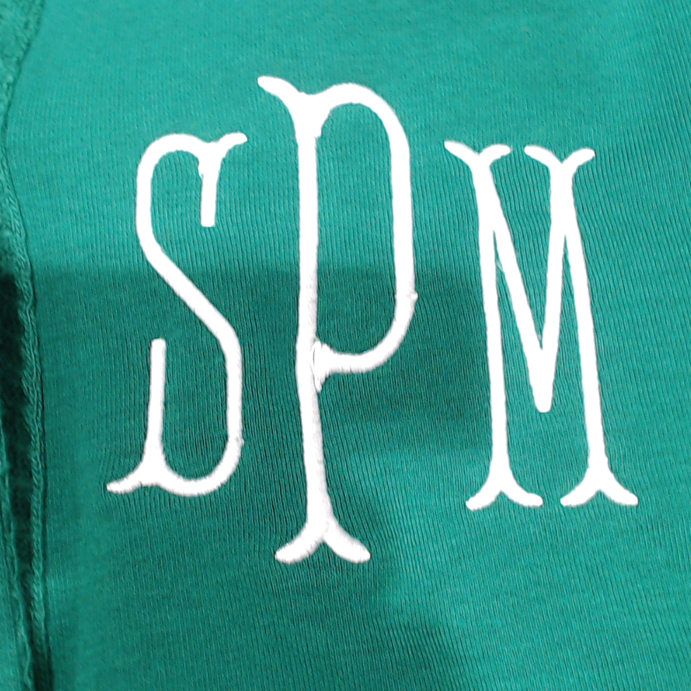 BLOOPER CLOTHING: Monogrammed Waffle Snap Pullover