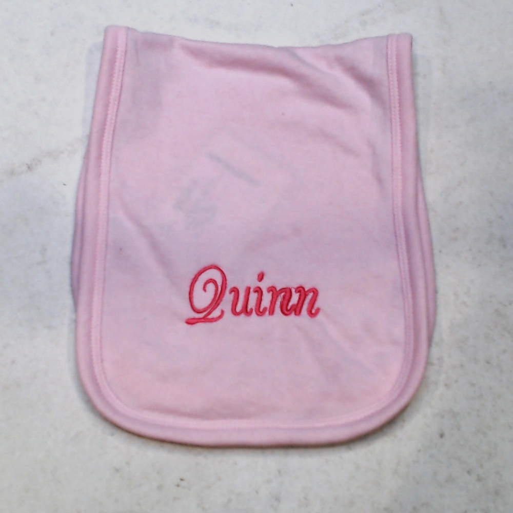 BLOOPER KIDS: Monogrammed Baby Terry Burp Cloth