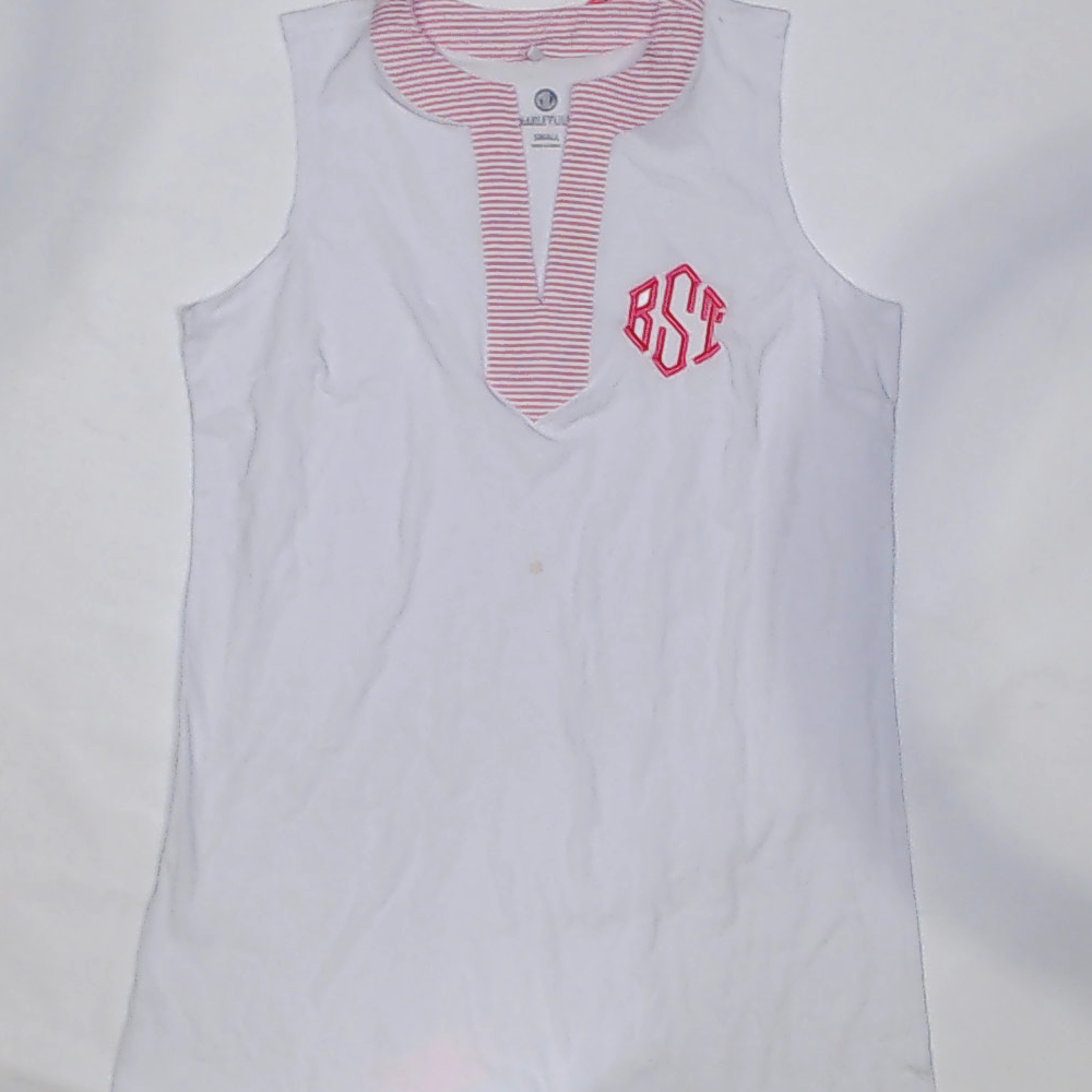 BLOOPER SWIM: Monogrammed Sleeveless Cover Up
