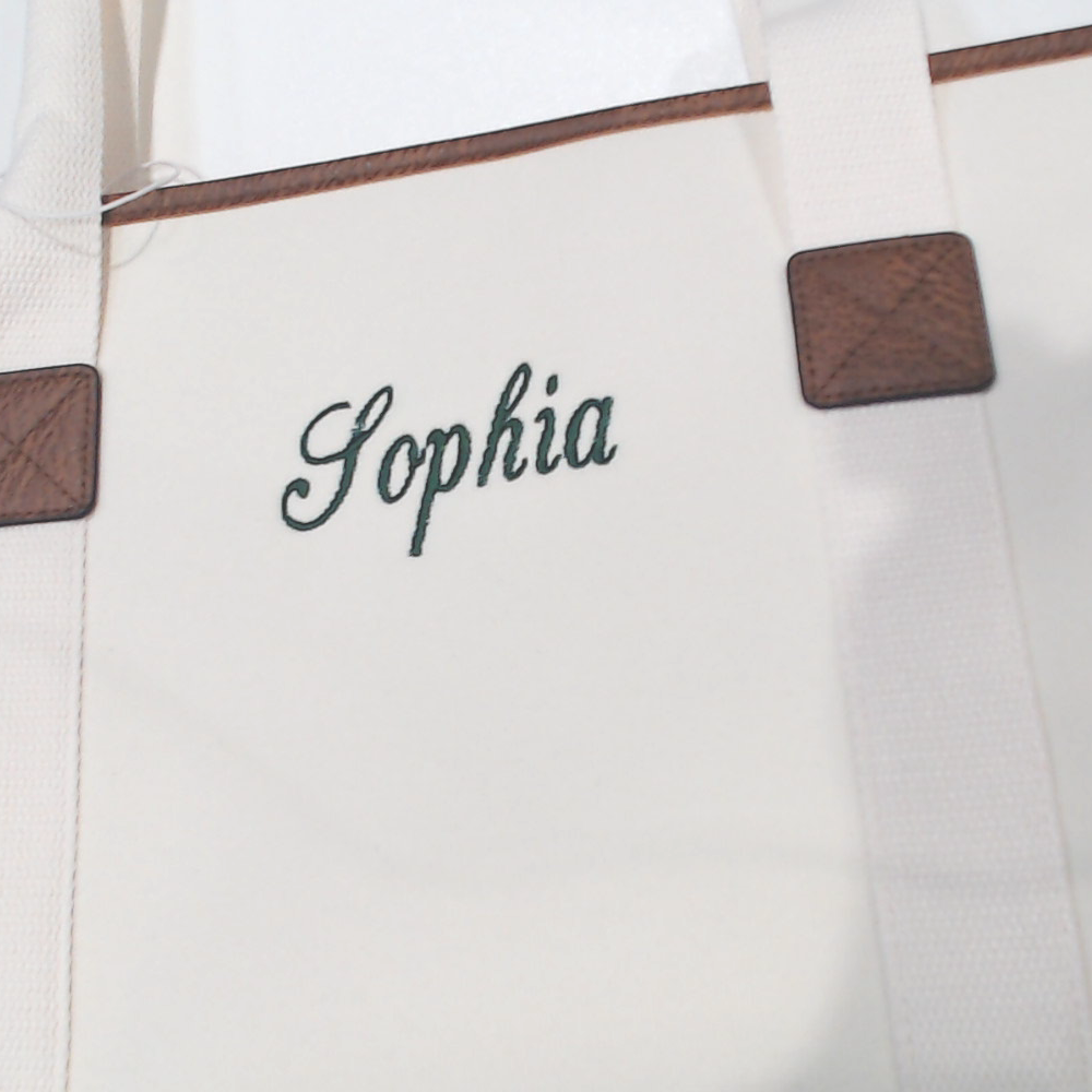 BLOOPER BAG: Monogrammed Extra Large Tote Bag