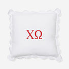 Chi Omega Pillow Sham | White