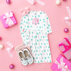 christmas favorite things girls twirl dress flatlay