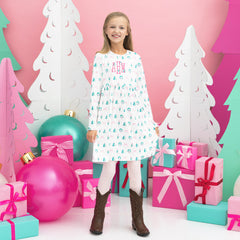 christmas favorite things girls twirl dress on addie