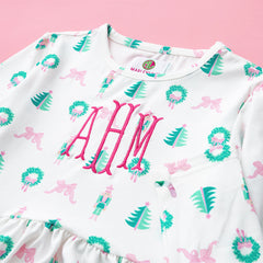 christmas favorite things girls twirl dress up close