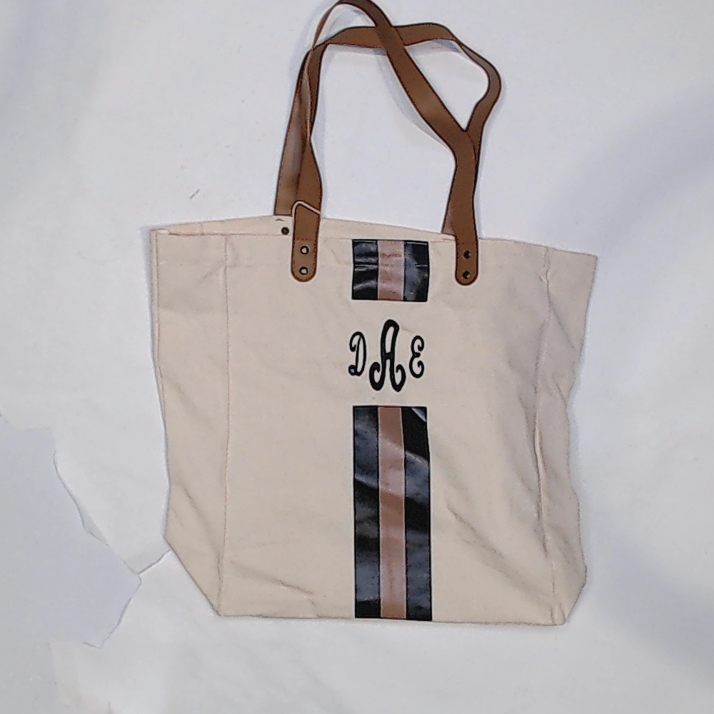 BLOOPER BAG: Monogrammed Canvas Bag