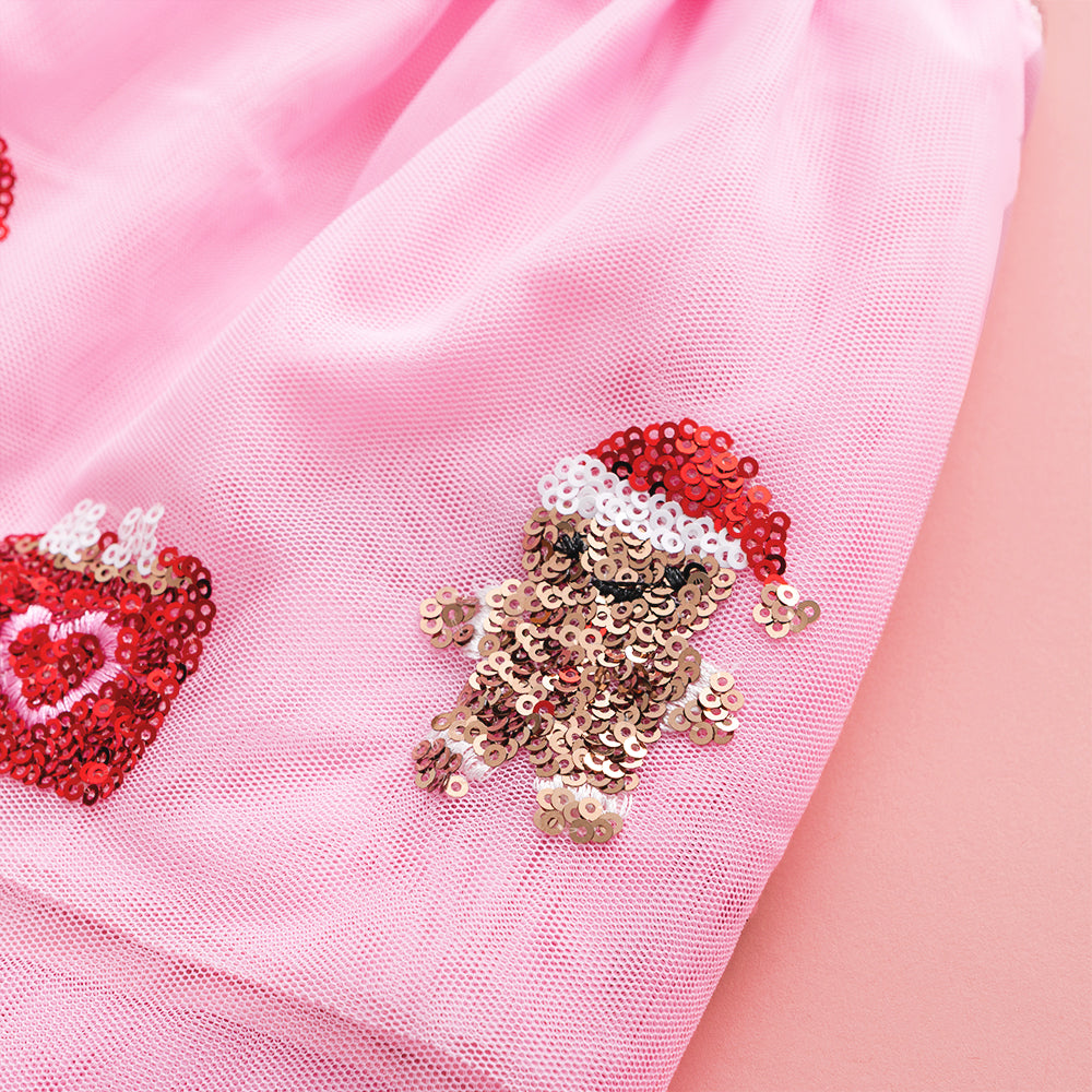 close up of gingerbread tutu skirt 