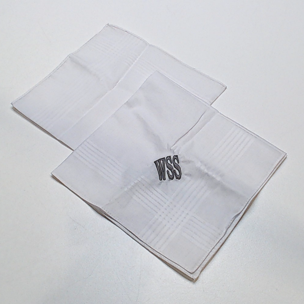 BLOOPER ACCESSORY: Monogrammed Men's Handkerchief Set