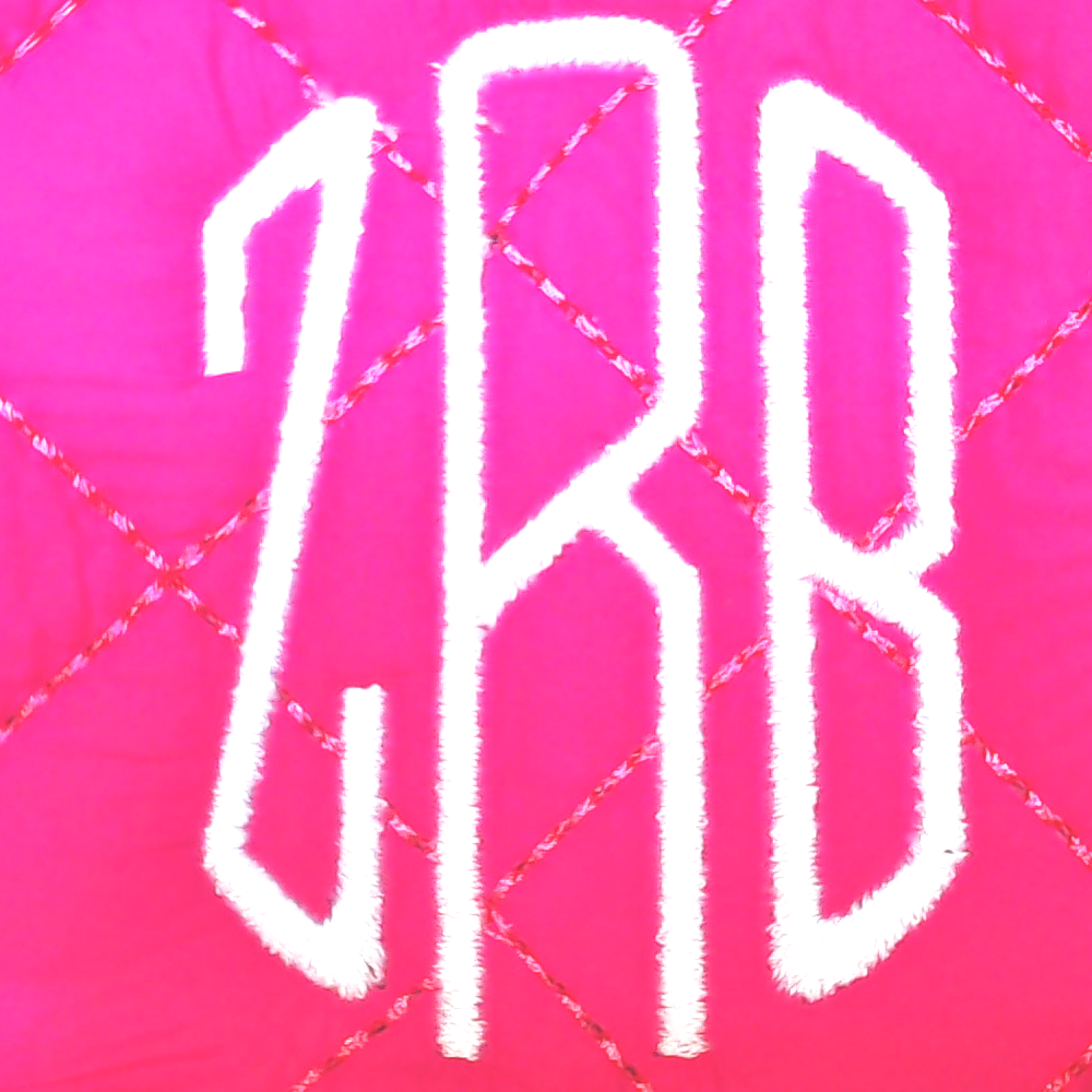 BLOOPER KIDS: Monogrammed Kids Diamond Quilted Cosmetic Case