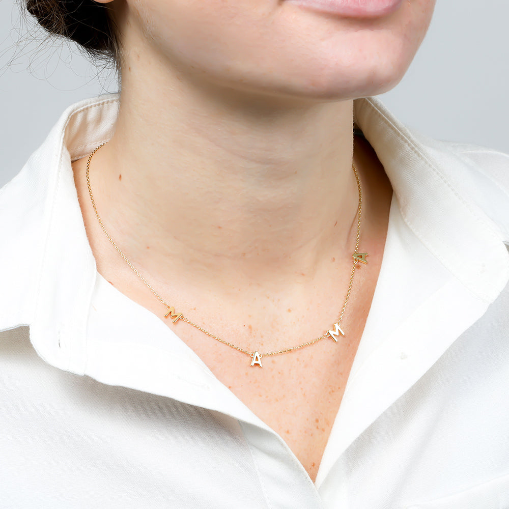 gold mama necklace