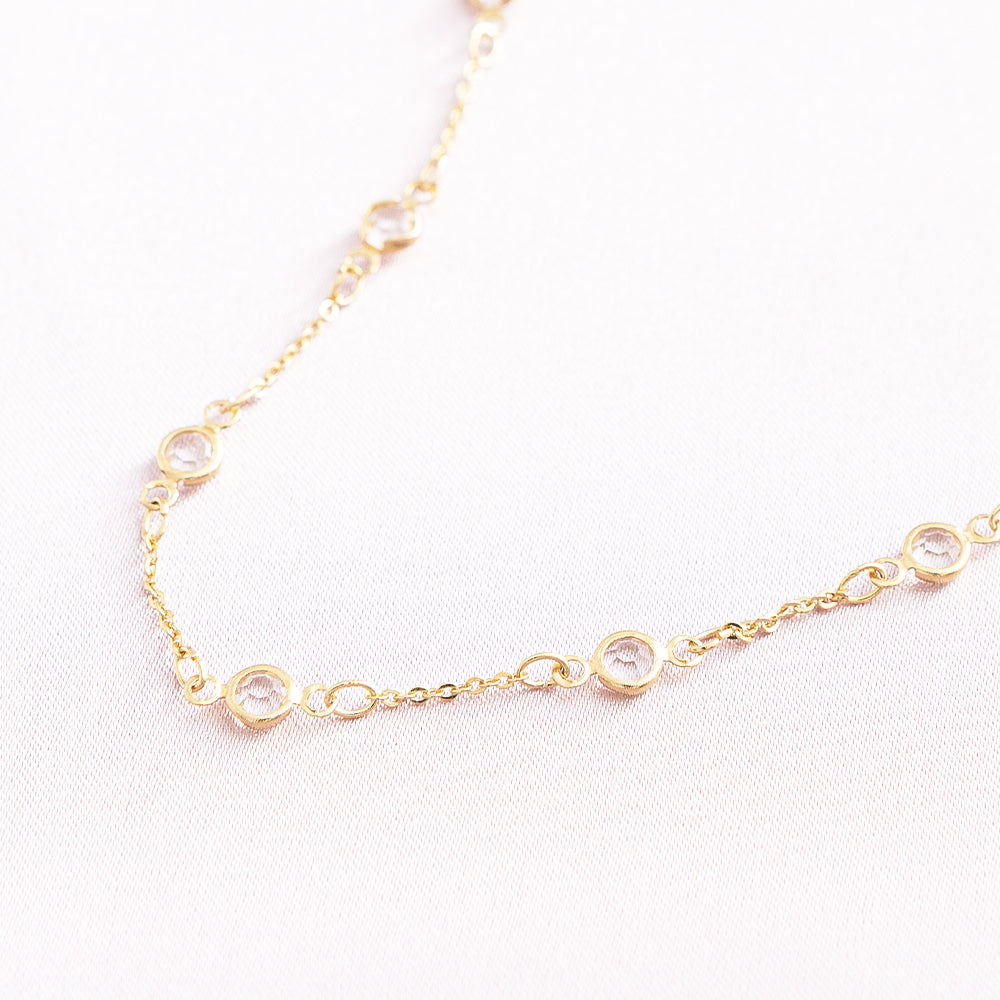 crystal station necklace detail shot
