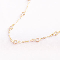 crystal station necklace detail shot