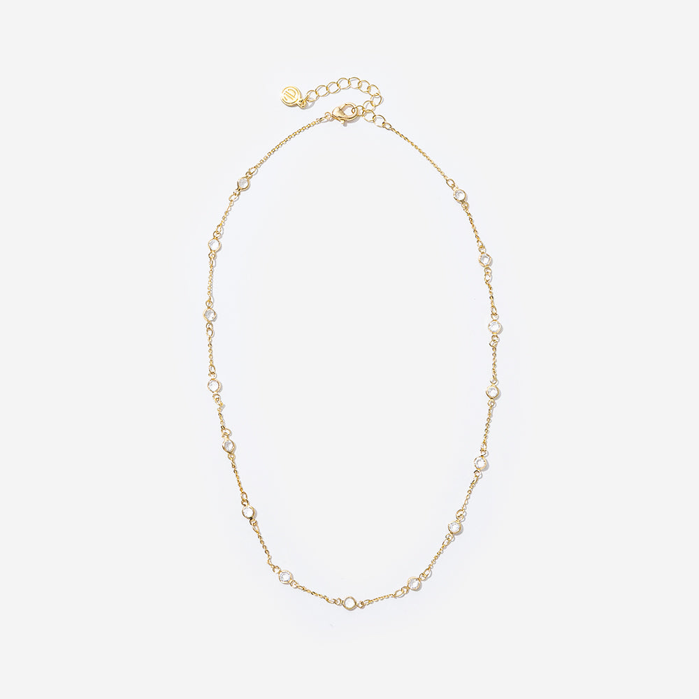 crystal station necklace