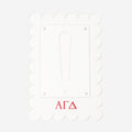 alpha gamma delta scalloped picture frame