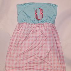 BLOOPER SWIM: Monogrammed Beach Cover Up