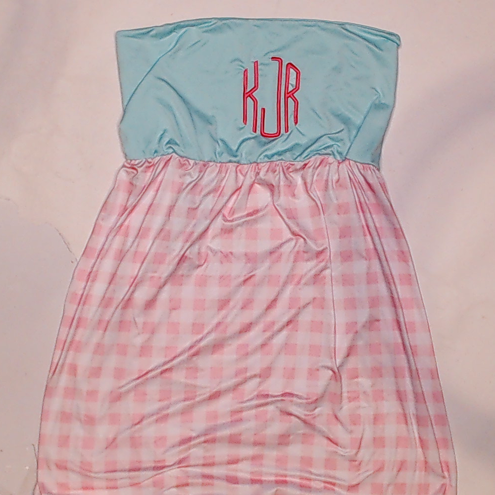 BLOOPER SWIM: Monogrammed Beach Cover Up