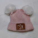 BLOOPER KIDS: Monogrammed Kids Pom Pom Beanie