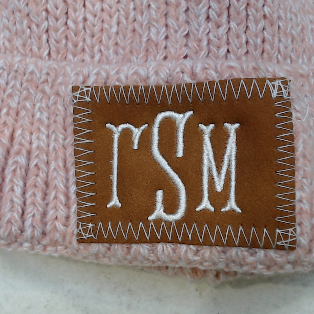 BLOOPER KIDS: Monogrammed Kids Pom Pom Beanie