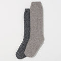 Pack of Duck Boot Socks in Black & Brown