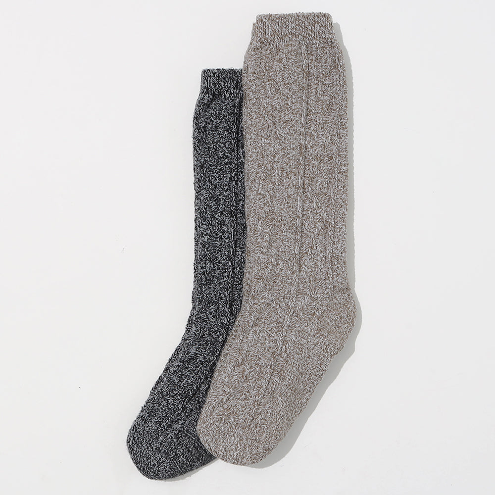 Pack of Duck Boot Socks in Black & Brown