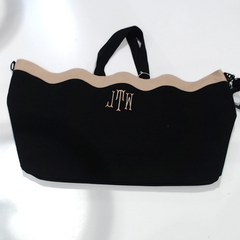 BLOOPER BAG: Monogrammed Wavy Top Weekender
