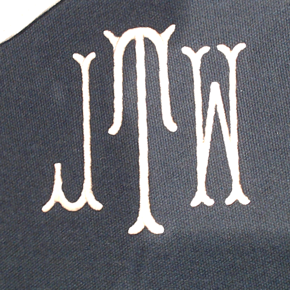 BLOOPER BAG: Monogrammed Wavy Top Weekender