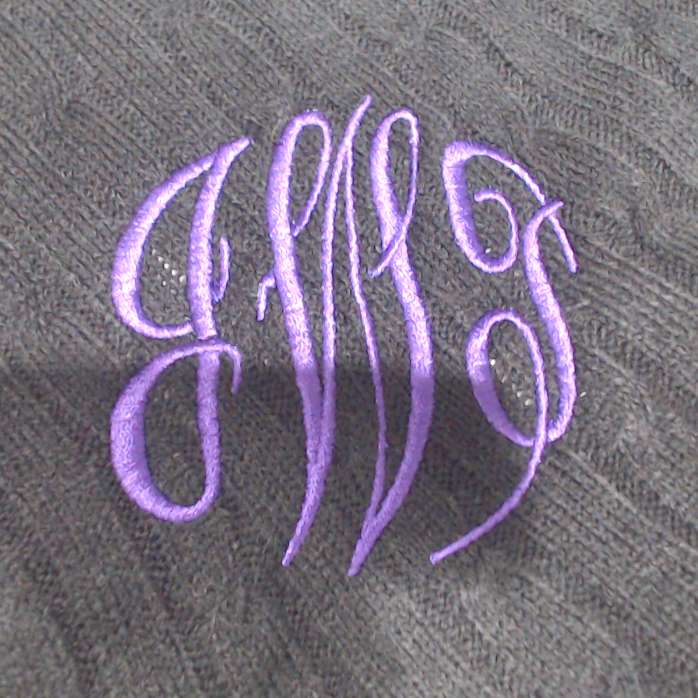 BLOOPER CLOTHING: Monogrammed Poncho