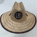 BLOOPER ACCESSORY: Monogrammed Straw Hat