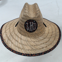 BLOOPER ACCESSORY: Monogrammed Straw Hat
