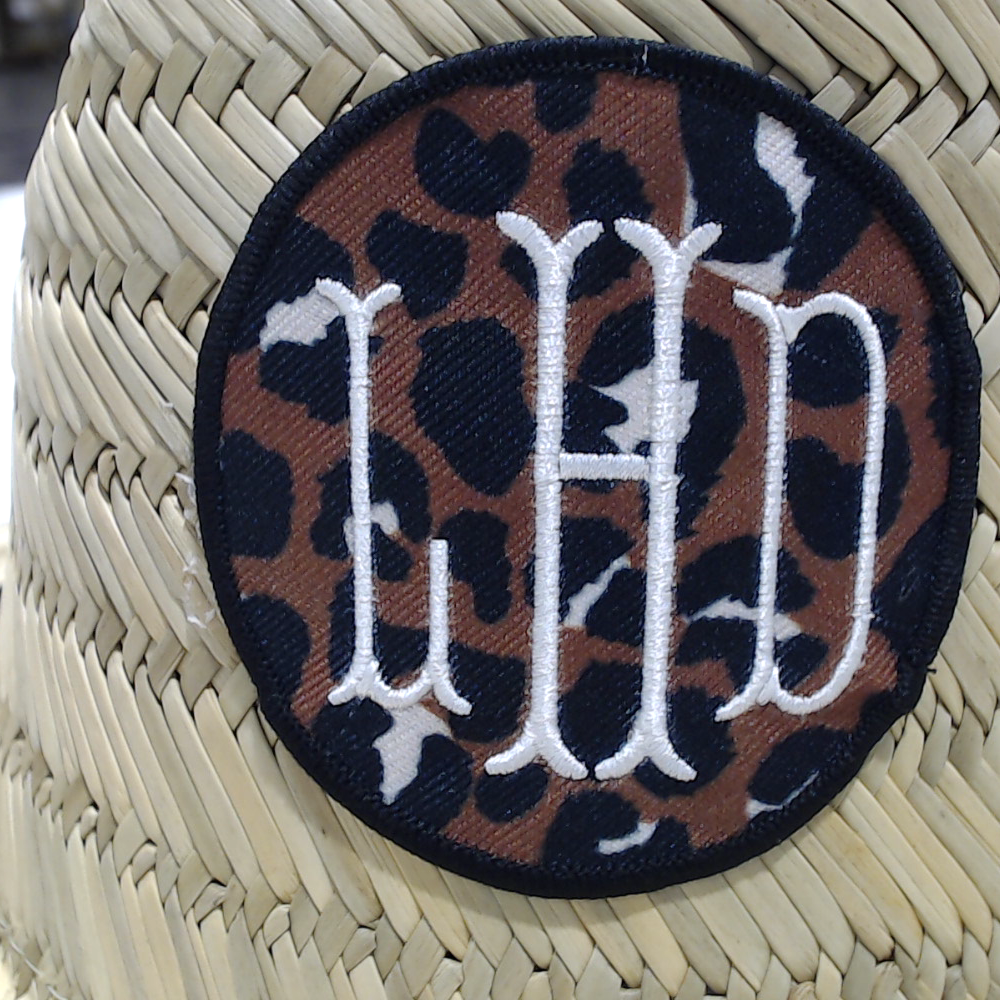 BLOOPER ACCESSORY: Monogrammed Straw Hat